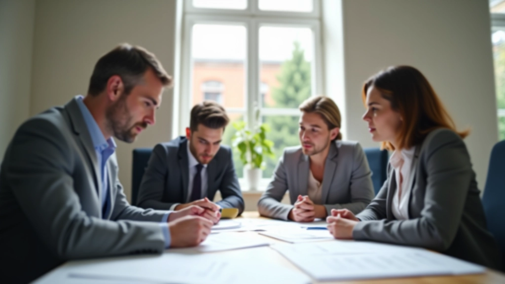 Echipă lucrând la planificare de proiect